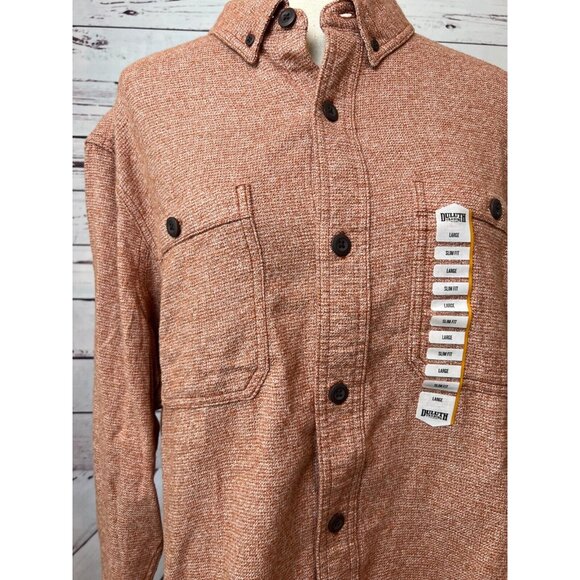 NWT Duluth Trading Flannel Shirt Kennesaw Slim Fit Large Mens Long Sleeve Pocket - Picture 2 of 9